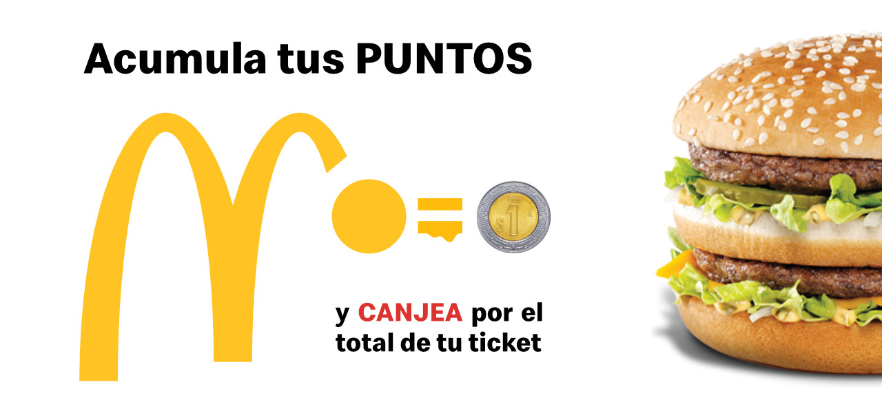 Acumula tus puntos y canjea por el total de tu ticket en McDonald's Veracruz